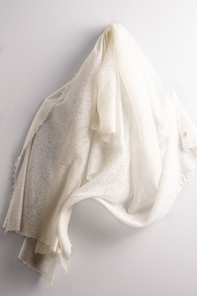 Pashmina Katō wool white