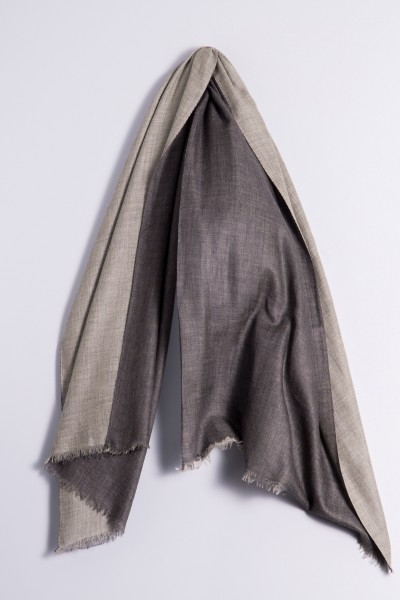 Pashmina Double charcoal/light grey