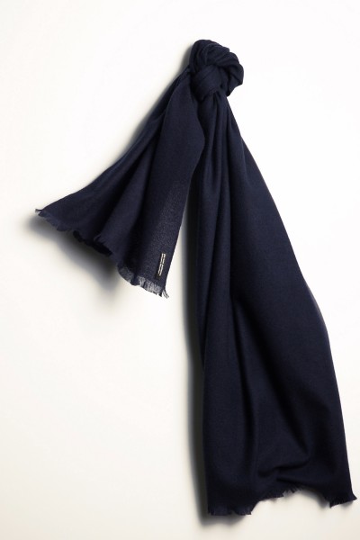 Pashmina Schal 100% Kaschmir blue nights