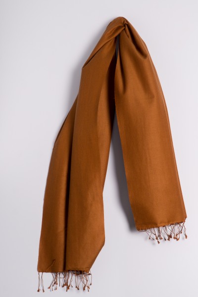 Pashmina 70x200cm bronze brown