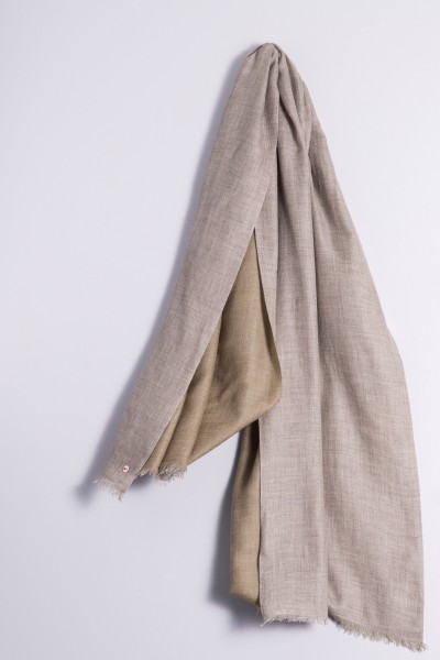 Pashmina Double light grey/light coffee