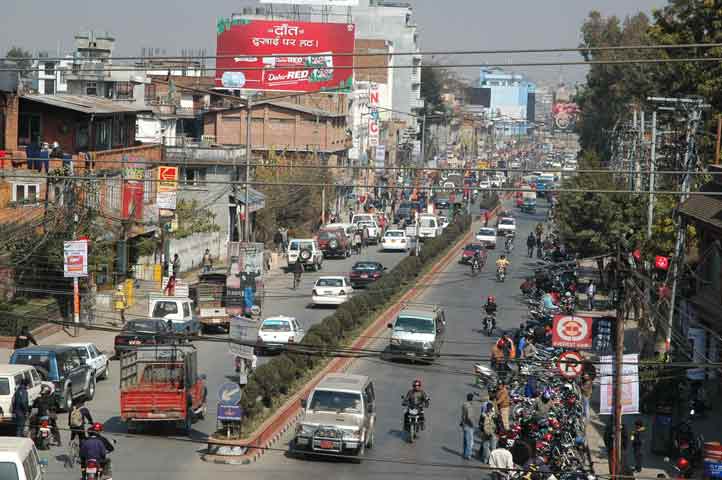 Verkehr in Kathmandu